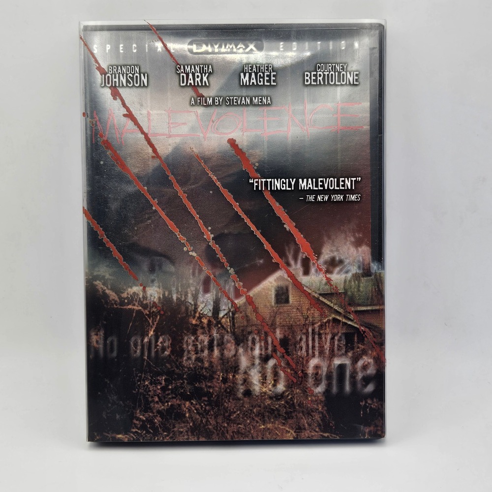 Malevolence DVD Special Divimax Edition Horror Slasher Stevan Mena Anchor Bay
